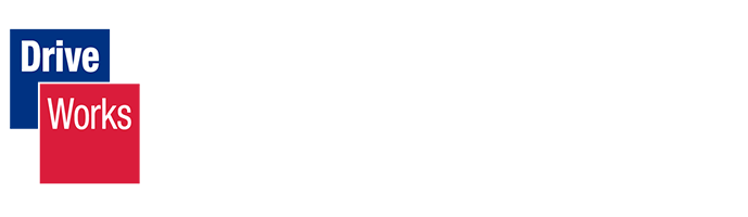 Driveworks logo blanc